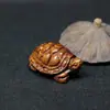 Colgante de Tortuga Tallada a Mano de Laos, Rico en Artesanía, Adorno de Talla en Madera, Pieza Coleccionable, Colgante de Joyería, Regalo