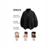 Chaqueta Holgada Oversize para Hombre, Nueva de Primavera y Otoño para Exteriores, Lavada, Casual, Ropa de Trabajo con Cuello Alto, Ropa de Abrigo para Hombre para Comercio Transfronterizo