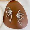 Pendientes de perlas elegantes de estilo coreano y francés para mujer, diseño retro sencillo de nicho, de plata de alta calidad, muy vendidos.
