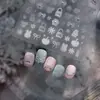 Adesivos de Arte para Unhas Tomoni Crystal Diamond Populares Ins Inverno Cor Pura Adesivos de Unhas Suéter Coisas Pequenas Acessórios de Arte para Unhas Adesivos