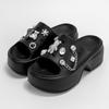 Sandalias y pantuflas altas de suela gruesa de marca Triangle para mujer, zapatillas de verano de EVA para exteriores, nuevas zapatillas casuales transfronterizas