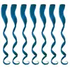 Extensões de Cabelo com Presilhas Coloridas, Tingimento Pendurado na Orelha, Permeável, Coloridas, Uma Presilha, Longas Lisas, Prontas para Envio, Perucas de Fibra Sintética de Alta Qualidade