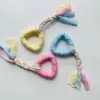 Juguete de Cuerda de Algodón Resistente a Mordidas Molar para Perro Juguete de Nudo de Cuerda para Perro Pequeño Mediano Traje Frisbee Suministros para Mascotas