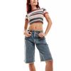 Amazon TUME Comércio Exterior Europeu e Americano Suprimento Transfronteiriço Jeans Casuais Soltos Não Elásticos Calças Femininas Calças Capri
