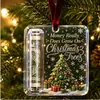 Adornos de acrílico para efectivo de Navidad, regalos para decoración de árbol de Navidad, colgantes creativos de bendición festiva, cinco diseños