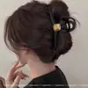 Elegante pinza para el pelo de tamaño grande para cabello grueso, pinza para el pelo simple nueva, pinza de tiburón para la parte posterior de la cabeza, accesorio para el pelo de cachorro de dibujos animados con galleta