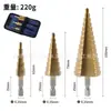 Mango Hexagonal Ranura Recta Taladro Pagoda Mango Triangular Negro Taladro de Pasos Helicoidal Taladro para Abrir Agujeros en Placa de Hierro Aluminio Madera Plástico