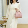 Bolso de Mano Multifuncional para Mujer de Nueva Colección de Primavera Gran Capacidad Color Sólido Simple Bolso de Hombro Moda Japonesa y Coreana Ligero para Salir