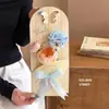 Embalagem de buquê de rosa única para o Dia dos Professores, bolsa de mão com cartão de flor pequena, caixa de embalagem de flor para atacado do fabricante