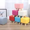 Taburete Pequeño para Uso en Casa en la Sala de Estar, Taburete para Mesa de Café, Taburete para Sofá, Taburete Redondo para Mesa de Café, Taburete Cuadrado, Taburete Bajo Duradero, Reposapiés, Taburete para Cambiar Zapatos junto a la Puerta