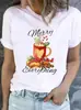 Estación independiente de Amazon Europa y Estados Unidos colección de manga corta con estampado navideño 1ebay suéter comercio exterior transfronterizo