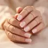 Arte de Uñas Portátil de Nuevo Estilo Transfronterizo, Francés de Alta Gama Estilo Corto Rosa Nude Color Sólido Acabado Mate, Elegante y Refinado, Disponible para Venta al por Mayor