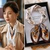 Coreia do Sul Acessórios de Vestuário Lenço Quadrado Pequeno Feminino 2025 Novo Moda High-end Combinação com Tudo Primavera e Outono Fino Combinando Camisa