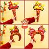 Año Nuevo 2026 Festival de Primavera Año del Caballo Globos de Diadema de Mano con Forma de Corazón Globos de Buena Suerte Año del Caballo Globos de Puesto en Mercado de Nochevieja