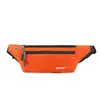 Riñonera Logo Personalizado para Hombre y Mujer Bolsillo para Teléfono Móvil de Deportes al Aire Libre Riñonera de Nylon Impermeable para Correr Bolsa Cruzada Ajustable