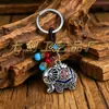 Estilo Étnico Chinês Joia de Liga Chaveiro Pingente de Elefante Auspicioso para Homens e Mulheres Pequeno Presente Acessório Decoração Atacado