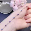 Pulsera de Zafiro Natural, Zafiro de Color Full Fire de Alta Claridad Es una Piedra Preciosa de Alta Gama y Es Una de las Cinco Piedras Preciosas Principales