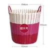 Cesta de almacenamiento para ropa sucia amarilla para uso doméstico, cesta de lujo ligero, cesta para dormitorio, cesta de almacenamiento de ratán, cesta para baño