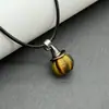 Pedra Natural Olho de Tigre Abóbora Chapéu de Mago Pingente Halloween Quartzo Rosa Aventurina Verde Jade Chapéu de Bruxa Pingente