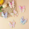 Tela de Mariposa con Brillo Láser Gretel con Materiales para Accesorios de Cabello Hechos a Mano DIY, Pinzas para el Cabello, Accesorios de Decoración para Zapatos y Sombreros, Parches