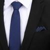 Corbata Delgada K-Style de 8cm para Hombre y Mujer, Moderna, Casual, Profesional, Rayada, Anudada a Mano, Corbata Fina para Novio, Padrinos de Boda, Banquete de Boda