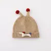 Gorro de Lana para Bebé Otoño e Invierno Súper Lindo Bola de Pelo Tentáculo Pequeño Gorro de Punto para Bebé de Primera Infancia Invierno