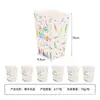 Novas Velas de Aniversário Infantis com Letras Tema Branco Decoração Atmosférica Suprimentos para Festivais Conjuntos de Festa Europeus e Americanos