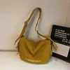 Bolsa de Tecido Casual com Bordado de Letras e Múltiplos Bolsos Transfronteiriça 2025 Nova Retro Resistente de Alta Qualidade para Ombro Único ou Transversal