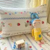Un Par de Fundas de Almohada de Algodón con Dibujos 48X74 Fundas de Almohada Domésticas para Niños Funda Protectora de Almohada Individual para Dormitorio