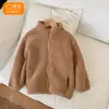 Chaqueta escolar engrosada con forro polar para niños y niñas, chaqueta polar de invierno para niños pequeños y medianos, sudadera con forro interior