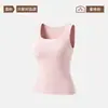 Ropa interior térmica para mujer hecha de lana merina, cachemir, seda, con forro polar añadido, prenda interior engrosada, camisola, chaleco de nuevo estilo, top de capa base sin costuras de invierno