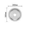 Fregadero de Acero Inoxidable Extensible con Bordes Redondeados de un Solo Compartimento para Uso Doméstico, Lavabo para Platos de Cocina y Baño, Compartimento Único Grande