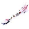 HENG JIA Hengjia popular 7cm5.5g metal lentejuelas giratorias equipo de pesca color pluma anzuelo lentejuelas señuelo cebo