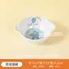 Conjunto de Louça Dividida Infantil Talheres para Complemento Alimentar de Bebê Tigela de Arroz Comercial Melamina Dinossauro Verde Desenho Animado Prato de Refeição