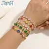 Accesorios de Colgante de Circonita Multiforma Color Dorado Multicolor Retención de Color Material para Colgante de Joyería de Pulsera Collar Pendiente DIY Venta al por Mayor