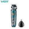 VGR V949 Cortador de Cabelo Aparador Profissional Máquina Recarregável de Cortar Cabelo Máquina de Corte de Cabelo Sem Fio IPX6 Cortadores de Cabelo Masculino
