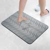 Alfombra de baño moderna, sencilla y geométrica, transfronteriza, antideslizante, anticaídas, absorbente, de diatomeas, de secado rápido y fácil de limpiar.