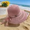 Chapéus Transfronteiriços para Mulheres, Novo Estilo de Verão, Chapéu de Pescador Versátil Estilo Coreano, Chapéu de Sol para Proteção Solar ao Ar Livre, Chapéu de Sol Casual Respirável