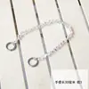 Correa para bolso de cadena de perlas plateadas electrochapadas, moderna y versátil, estilo ins, se puede usar como cadena para bolso cruzado o bolso de mano, cordón integrado estilo coreano