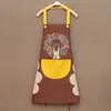 Delantal para el Hogar, Diseño de Conejito, Impermeable y a Prueba de Aceite, con Función para Limpiar Manos, sin Mangas, Ropa de Trabajo Colgante del Cuello, Delantal Promocional