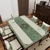 Nuevo Mantel de Cuero Estilo Chino Impermeable, a Prueba de Aceite, Antiescaldado, Sin Lavado, Mantel Rectangular para Mesa de Comedor, Mantel para Mesa de Café, Protector de Escritorio