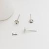 Pendientes de broche de tazón redondo chapados en oro de 14 quilates, plata S925, hechos a mano, con parche, accesorios para pendientes.