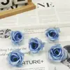 Cabezas de flores de rosa mini simuladas de 4 cm, tocados florales, guirnaldas, accesorios de decoración para horquillas, materiales hechos a mano para manualidades, capullos de flores