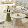 Mesa de Centro para Sala de Estar, Uso Doméstico, Mesa de Canto para Sofá, Apartamento Pequeno, Simples, Luxo Leve, Sensação de Alta Qualidade, Redonda, Moderna, Mesa Lateral Minimalista, Mesa Pequena