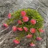 Novo Produto Artificial Grama Aquática de 5 Pontas Girassol Arranjo de Flores para Casamento Acessórios Fileira de Flores de Plástico Decoração de Casamento Fabricante de Flores Atacado