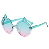 Gafas de Sol Transparentes de Colores Gelatina para Niños, Gafas de Sol con Forma de Corazón para Niños, Gafas de Sol Únicas de Una Sola Pieza Estilo Europeo y Americano Transfronterizo