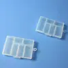 Caixa Organizadora de 6 Compartimentos, Caixa Plástica Transparente para Miçangas, Elásticos de Cabelo, Acessórios de Maquiagem, Peças Eletrônicas, Embalagem de Caixa Organizadora Anti-emaranhamento