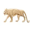 Broche Dourado de Tigre Retro de Luxo Mais Vendido na Fronteira, Broche Elegante de Leopardo para Ternos e Casacos, Broche de Alfinete Acessório
