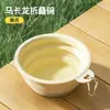 Bol plegable de silicona tipo macarrón, taza de agua para viaje de perro, bol plegable para mascotas para exteriores, comedero para perros, dispensador de agua portátil para mascotas
