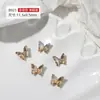 Joias para Nail Art Celebridade da Internet Borboleta de Cristal Diamante Exquisita Aurora Fantasia Brilho Borboleta Estereoscópica Diamante Acessórios de Unha de Luxo Acessíveis